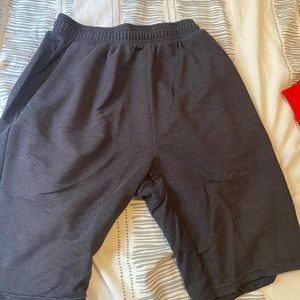 grey sport shorts